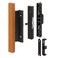 Prime-Line C 1105 Black Diecast with Hardwood Handle Surface Hook Sliding Patio Door Pull ,Single Pack