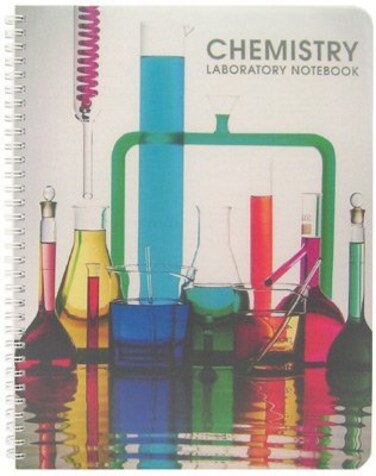 BookFactory Carbonless Chemistry Lab Notebook, 75 Sets, Wire-O