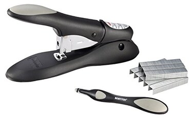 Bostitch Office Personal Heavy Duty No-Jam Stapler Value Kit, 60 Sheets, Includes Push-Style Staple Remover, Black ,PHD-60R