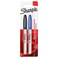 Sharpie Permanent MarkersFine PointBlackBlue2 Count