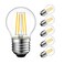LVWIT G14 LED Filament Bulb, 60W Equivalent, 2700K Warm White, 6 Pack