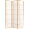 Red Lantern 6 ft. Tall Double Cross Shoji Screen - Natural - 3 Panels
