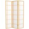Red Lantern 6 ft. Tall Double Cross Shoji Screen - Natural - 3 Panels