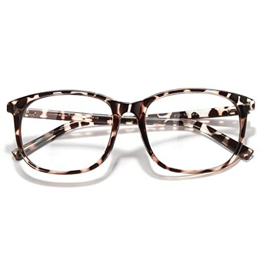 Cyxus Blue Light Blocking Glasses Women, Square Oversize Frame 8121