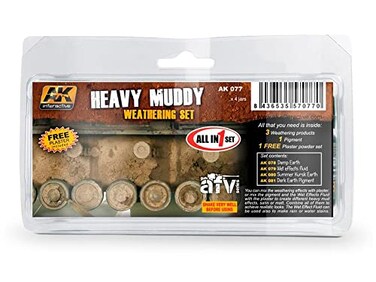AK Interactive Heavy Muddy Enamel Paint Set ,78, 79, 80, 81