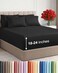 CGK Unlimited Extra Deep King Sheet Set - 6 Piece Breathable and Cooling Sheets - Black