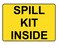 ComplianceSigns Spill Kit Inside Label Decal, 10x7 inch Vinyl for Facilities