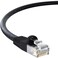 InstallerParts ,100 Pack Ethernet Cable CAT5E Cable UTP Booted 0.5 FT - Black - Professional Series - 1Gigabit/Sec Network/Internet Cable, 350MHZ