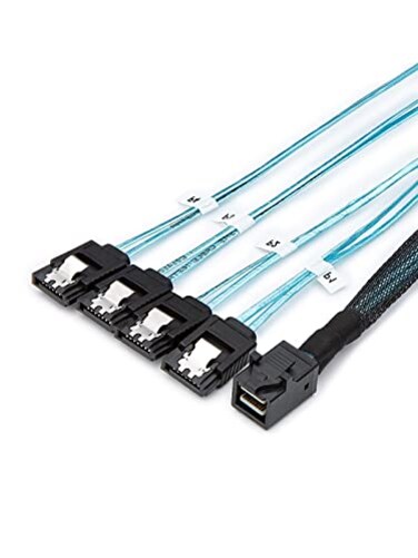 CableCreation Internal HD Mini SAS,SFF-8643 Hostto 4X SATA ,TargetCable