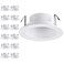 TORCHSTAR 12-Pack 4 Inch Recessed Light Trim, Step Baffle, White