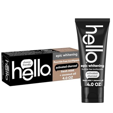 hello Epic Whitening Activated Charcoal Toothpaste, 4 oz