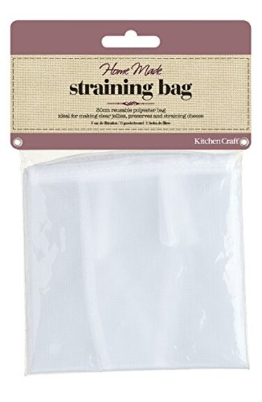 KitchenCraft KCJELBAG Home Made Jelly Bag for Jam Making, Polyester, White, 30 cm