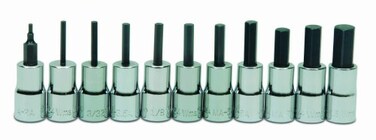 Williams WSM-11TRC 11-Piece 1/4-Inch Drive Hex Bit Socket Set