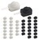 WMYCONGCONG 40 PCS Latching Push Button Switch Micro On Off Switch DC 30V 1A for Torch Flashlight Light Lamp Wall Outlet, White and Black