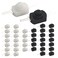 WMYCONGCONG 40 PCS Latching Push Button Switch Micro On Off Switch DC 30V 1A for Torch Flashlight Light Lamp Wall Outlet, White and Black