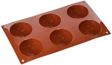 Silikomart Silicone Classic Collection Mold Shapes, Semi-Sphere, Extra-Large