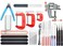 BXQINLENX Professional 23 PCS Model Tools Kit Modeler Basic Tools Craft Set Hobby Building Tools Kit for dam Car Model Building Repairing and Fixing,K