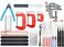 BXQINLENX Professional 23 PCS Model Tools Kit Modeler Basic Tools Craft Set Hobby Building Tools Kit for dam Car Model Building Repairing and Fixing,K