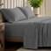 Bare Home 100% Organic Cotton Jersey Sheet Set, Ultra Soft, 100% Cotton - Sheet SetPillowcases - Deep Pocket Bed Sheets ,Queen, Grey