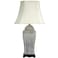 Red Lantern 26" BlueWhite Spring Forest Porcelain Vase Lamp