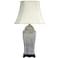 Red Lantern 26" BlueWhite Spring Forest Porcelain Vase Lamp