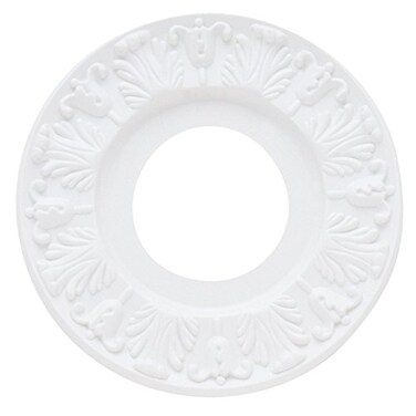 Westinghouse 7702700 Victorian Ceiling Medallion 10-Inch Dia, White Finish, 1-Pack