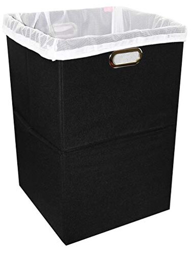 Freegrace Extra Large Laundry Hamper, Foldable Basket with Laundry Bag