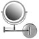 OVENTE 7" Wall Mounted Lighted Makeup Mirror, Polished Chrome MFW70CH1X7X