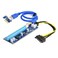 Chenyang PCI-Express X1 to X16 GPU Riser Card Adapter with USB 3.0¼† SATA Power Cable