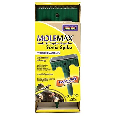 Bonide MoleMax MoleGopher Repeller Solar-Powered Sonic Spike