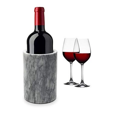Fox Run Marble Utensil Holder, White Medium