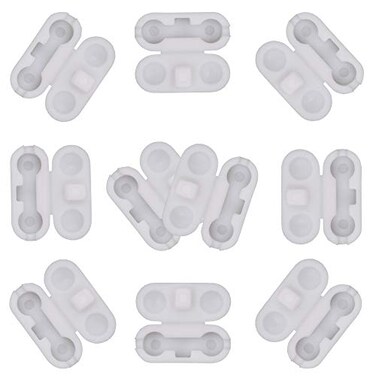 YYST White Plastic Chain Connector for Beaded Chain for Roller Shades and Vertical Blinds ,Pack of 10,Chain not Included