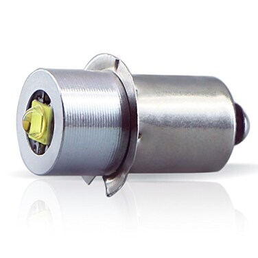 LudoPam Upgrade LED Bulb White 3W DC 4-12V LED Flashlight Bulb Replacement Part Compatible for MagLite Flashlights Torch 3-6 Cell CD