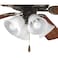 Progress Lighting AirPro 15" 4-Light Ceiling Fan Light Kit, Antique Bronze