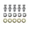 AIPICO 10mm Ball Studs with Hardware, 5/16-18 Screw Thread, 1/2" Long Shank, Silver, Front Suspension Lift Support