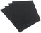 DII 100% Cotton, Ribbed 13x 19" Everday Basic Placemat Set of 4, Black