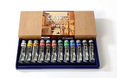 Maimeri Classico Oil Paint Set 12 x 20ml Assorted Colours