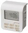 Woods Southwire 7-Day Indoor Digital Timer - Dual Outlets - Energy-Saving Digital Timer - LED Compatible - Easy-to-Use Electrical Devices Timer - White