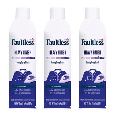 Faultless Heavy Spray Starch 20 oz Cans ,3 Pack