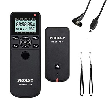 PHOLSY Camera Timer Remote Release Control with Intervalometer for Nikon