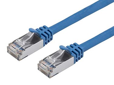 Monoprice Cat7 Ethernet Network Patch Cable - 5 Feet - White26AWG, Shielded, ,S/ FeetP- Entegrade Series