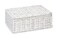 ARPAN Paper Rope Storage Basket Box with Lid-White, Small