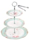Jusalpha Light Blue 3-tier Ceramic Cake Stand- Cupcake Stand