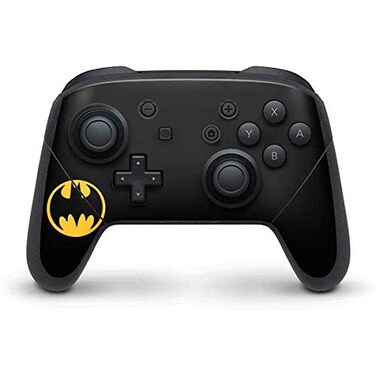 Skinit Decal Gaming Skin Compatible with Nintendo Switch Pro Controller - Officially Licensed DC Comics Batman Logo Design