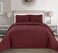 MK Home Mk Collection Solid Embossed Bedspread Bed Cover Over Size ,Burdy, King/California King