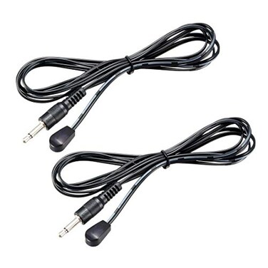uxcell 2Pcs IR Infrared Emitter Extension Cable 4.9ft Long Single Red Head