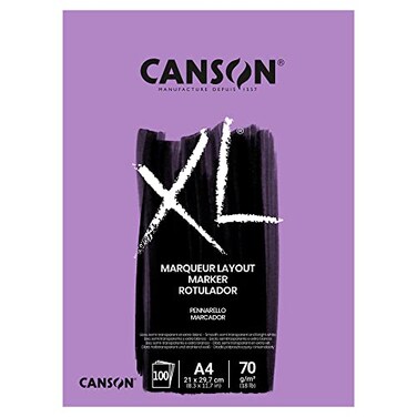 CANSON XL Marker 70gsm A4 Paper Very Smooth 100 Extra White Sheets