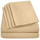 Sweet Home Full Size Bed Sheets - 6 Piece 1500 Supreme Collection Fine Brushed Microfiber Deep Pocket Full Sheet Set Bedding - 2 Extra Pillow Cases, Great Value, Full, Camel