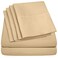 Sweet Home Full Size Bed Sheets - 6 Piece 1500 Supreme Collection Fine Brushed Microfiber Deep Pocket Full Sheet Set Bedding - 2 Extra Pillow Cases, Great Value, Full, Camel