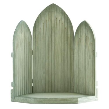 Willow Tree Sanctuary, Hand-Painted Wood Nativity Backdrop